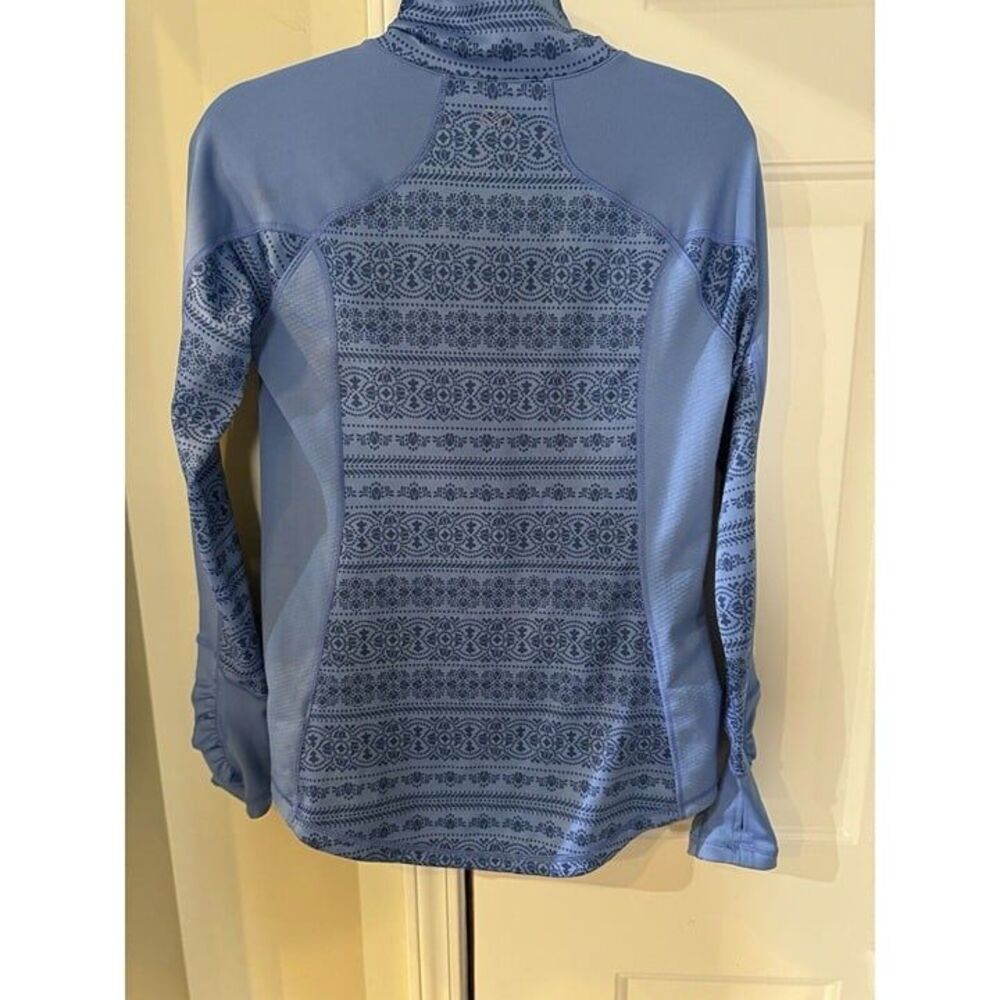 Calia By Carrie Underwood Jacket Blue Stripe Full Zip Pockets Size Medium